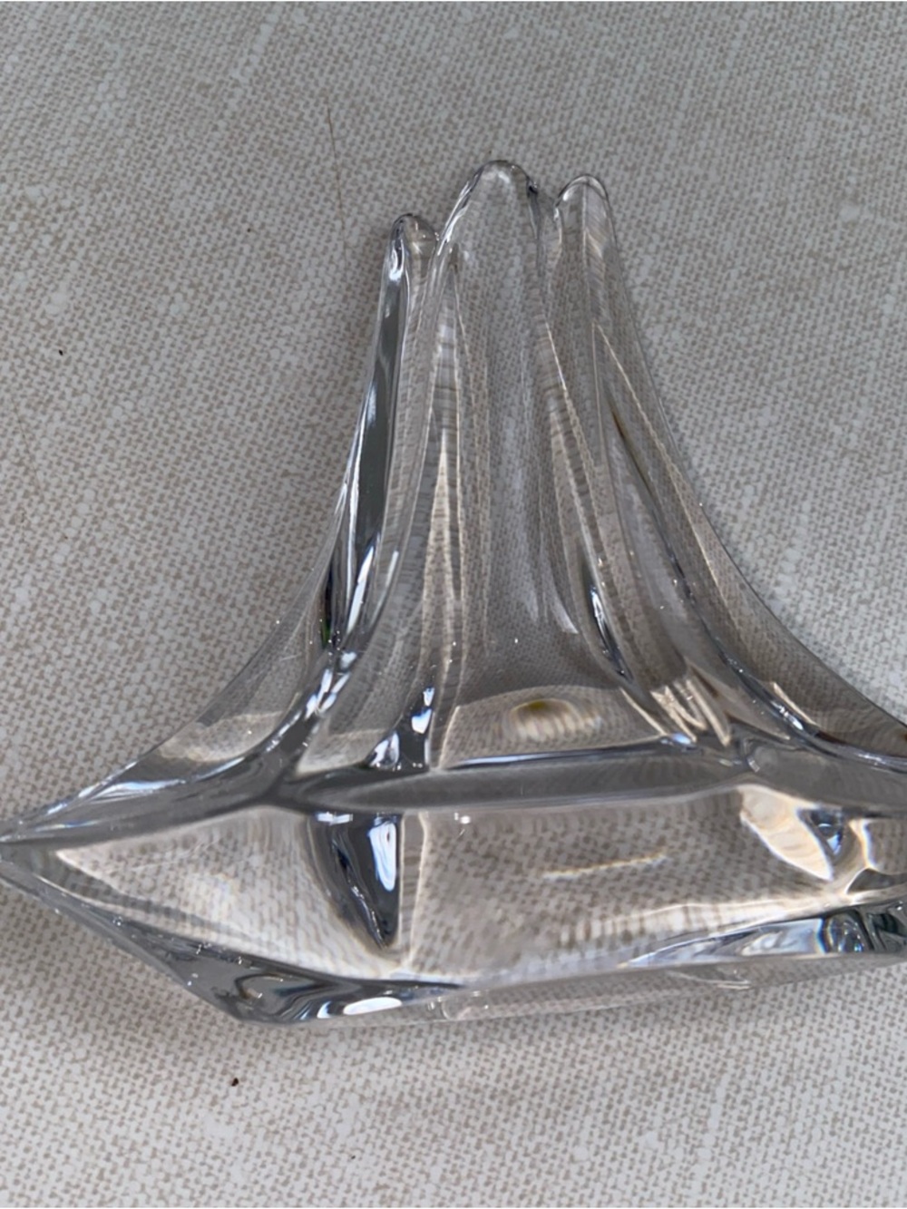 Clear Glass Decorative Sailboat Accent - Elegant Home Accent - Picture 15 of 16